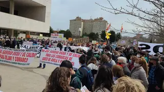 Manifestación por la sanidad en Valladolid. Fotografía: CEDIDA