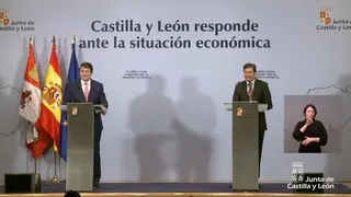 Rueda de prensa tras el primer Consejo de Gobierno para presentar las iniciativas de respuesta ante la situación económica
