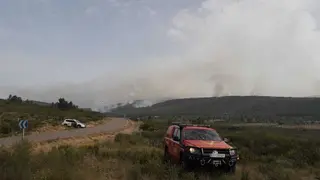 Incendio en la Sierra de la Culebra. Fotografía: GC
