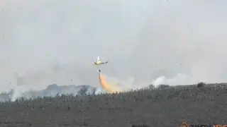 helicóptero en descarga