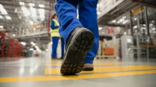 Trabajo en almacén. Fotografia de archivo