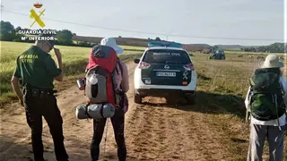 Rescate peregrina entre Villanueva de Campeán y El Perdigón. Fotografía: GC