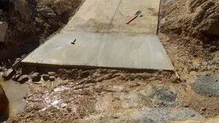 Trabajos reparación en la carretera ZA-912