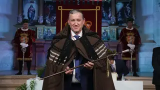 Javier Fa&uacute;ndez durante la investidura como nuevo presidente de la Diputaci&oacute;n de Zamora. Fotograf&iacute;a: Jos&eacute; Luis Leal