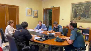 reunión de coordinación semanal entre la subdelegación de Zamora y las FCSE