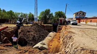 Fotografía de archivo de obras de depuración de aguas