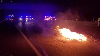 manifestación nocturna sector primario A6