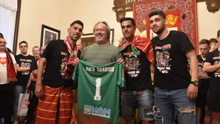 el zamora cf en el Ayuntamiento 