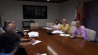 Reunión de la delegada territorial con representantes de la plataforma de viajeros afectados por el AVE en Sanabria