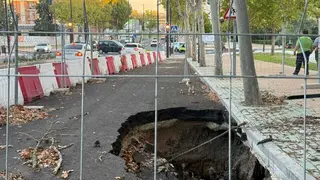 Socavón en Cardenal Cisneros 