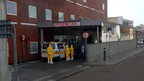 Ambulancias en Urgencia del Hospital Virgen de la Concha