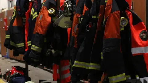 Bomberos imagen de archivo