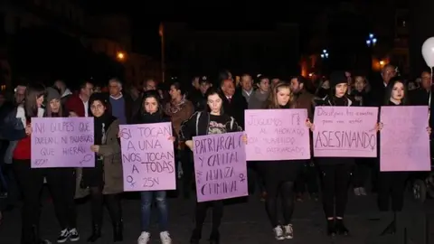 Manifestación en Zamora contra la violencia de genero, Foto de Archivo