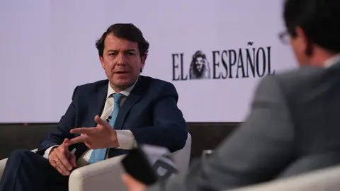 Alberto Fernández Mañueco durante el simposio 'Wake up Spain'