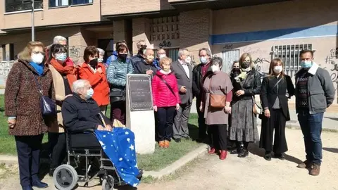 Inauguración de los jardines de Ursicina Martínez.