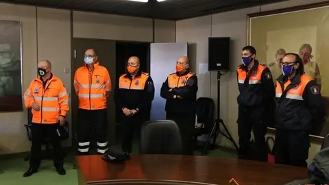 Protección Civil en las dependencias de la Junta en Zamora.