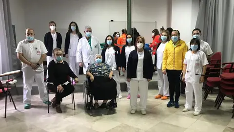 Vacunación en una residencia de Toro