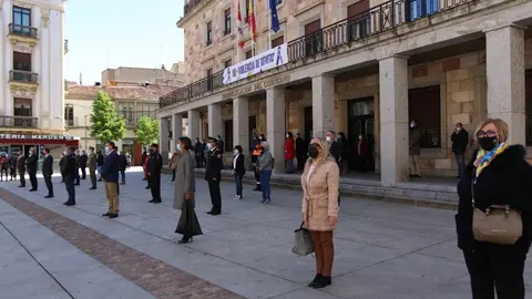Concentración contra la violencia de género esta mañana en Zamora