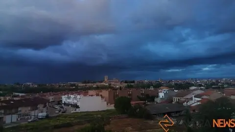 Cielo cubierto sobre Zamora.