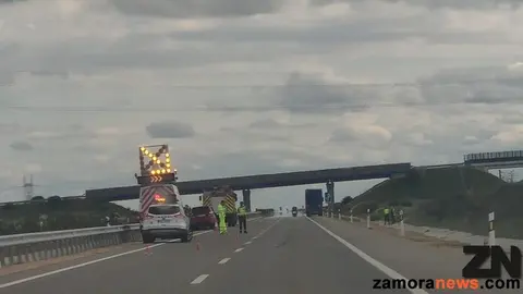 Foto de archivo de un accidente en la A-6