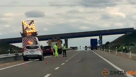 Foto de archivo de un accidente en la A-66