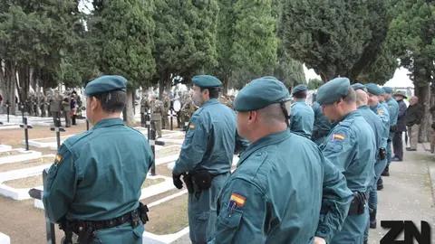 Foto de archivo durante un acto militar en el cementerio de San Atilano en Zamora