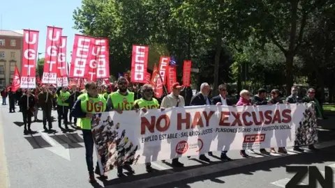 Manifestación del 1 de mayo antes de la pandemia.