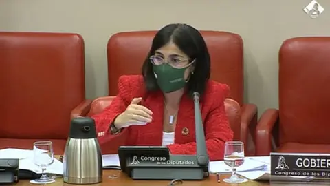Carolina Darias durante su comparecencia en el Congreso