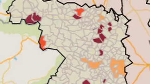 Mapa de incidencia en municipios