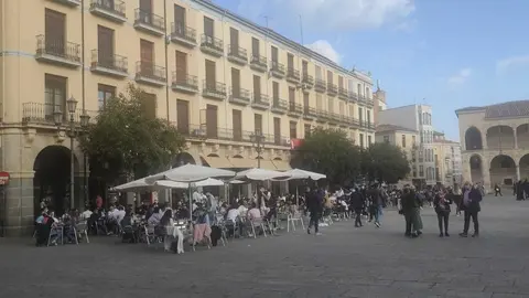Terrazas en plena Plaza Mayor
