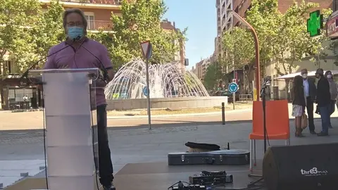 Francisco Guarido en el acto del memorial