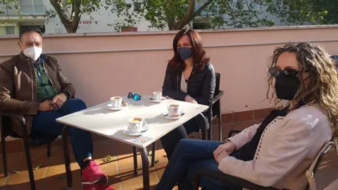 Manuel Vara, Vania Nunes y Mónica Domínguez