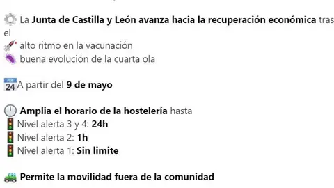 Resumen de las nuevas medidas regulatorias