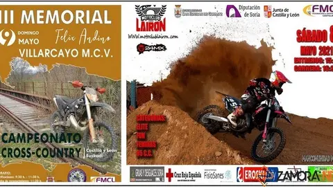 Cartel anunciador de las pruebas