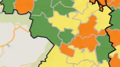 Mapa de incidencia en las ZBS