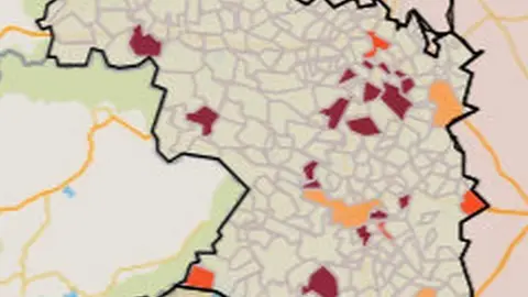 Mapa de incidencia en los municipios zamoranos