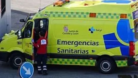 Una ambulancia de emergencias