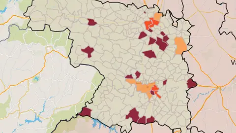 Mapa municipios a 13 de mayo