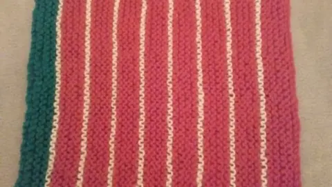 Bandera zamorana realizada a crochet