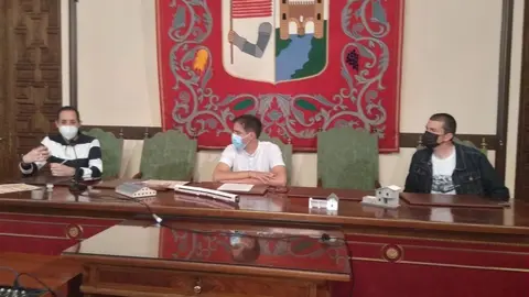 Un momento de la rueda de prensa en el Ayuntamiento de Zamora