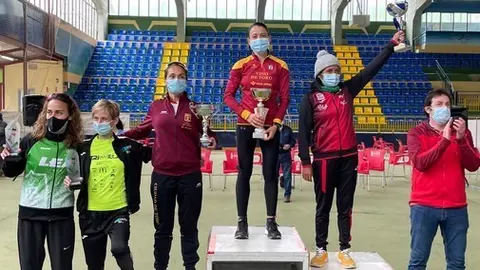 Verónica Sánchez, en el podio