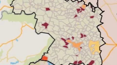 Mapa de incidencia por municipios