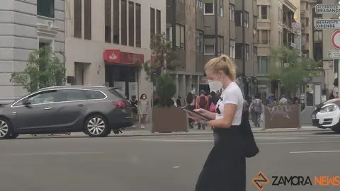 Vista de una calle de Zamora