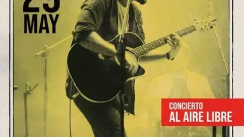 Cartel anunciador de la actuación de Fran Perea en Zamora