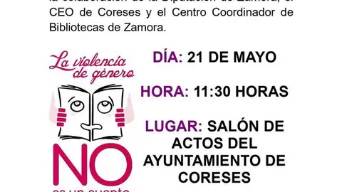 Cartel La violencia de g&eacute;nero NO es un cuento - Ayto. Coreses