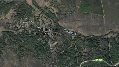 Villar de los Pisones, imagen satélite