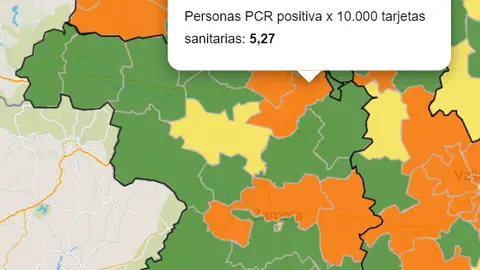 Mapa ZBS a 21 de mayo