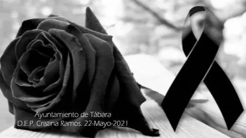 Tábara de luto por la muerte de Cristina Ramos