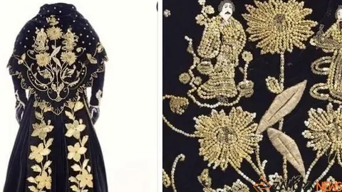 Detalles del Traje de Viuda Rica