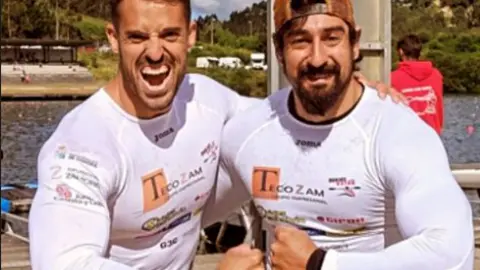 Carlos Garrote y Rubén Vicente en la Copa de España de Sprint